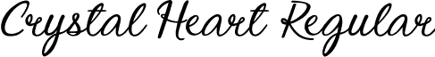 Crystal Heart Regular font - Crystal_Heart.ttf