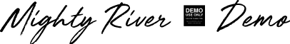 Mighty River - Demo font - Mighty_River_-_Demo.ttf