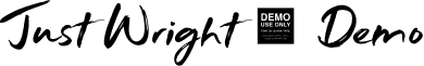 Just Wright - Demo font - Just_Wright_-_Demo.ttf