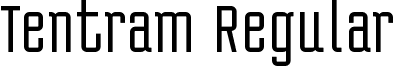 Tentram Regular font - Tentram_Regular.otf