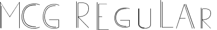 MCG Regular font - mcgmac.ttf