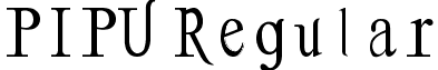 PIPU Regular font - pgg.ttf