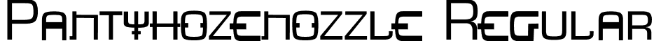 Pantyhozenozzle Regular font - Pantyhozenozzle.ttf