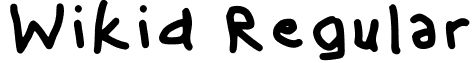 Wikid Regular font - Wikid-Regular.ttf