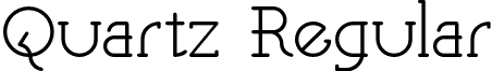 Quartz Regular font - Quartz-Regular.otf