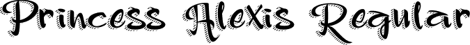Princess Alexis Regular font - PrincessAlexis.otf