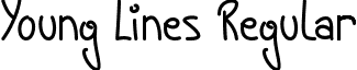Young Lines Regular font - Young_Lines_DEMO.otf