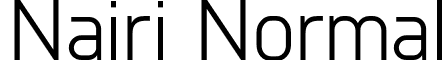 Nairi Normal font - Nairi-Normal.otf