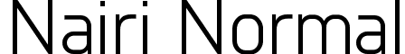 Nairi Normal font - Nairi-Normal.ttf