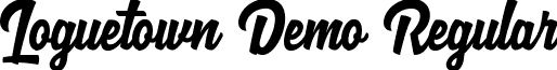 Loguetown Demo Regular font - Loguetown_Demo.ttf