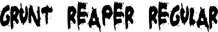 Grunt Reaper Regular font - design.horror.GruntReaper.ttf