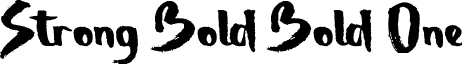 Strong Bold Bold One font - Strong_Bold_One.ttf