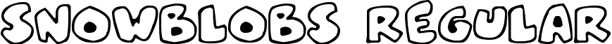 Snowblobs Regular font - Snowblobs.otf