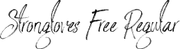 Strongloves Free Regular font - Strongloves_Free.ttf