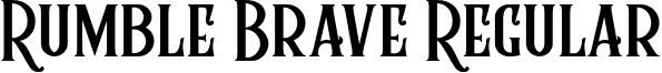 Rumble Brave Regular font - Rumble_Brave.otf