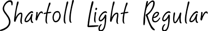 Shartoll Light Regular font - Shartoll_Light.otf