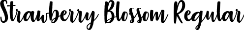 Strawberry Blossom Regular font - Strawberry Blossom.otf