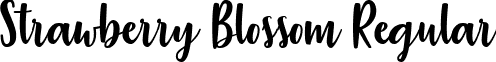 Strawberry Blossom Regular font - Strawberry_Blossom.ttf