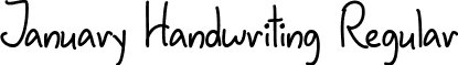 January Handwriting Regular font - January_Handwriting_-_TTF.ttf