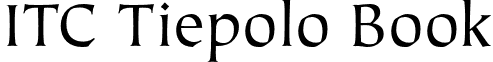 ITC Tiepolo Book font - Tiepolo-Book.otf