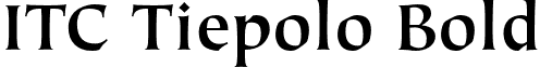 ITC Tiepolo Bold font - Tiepolo-Bold.otf