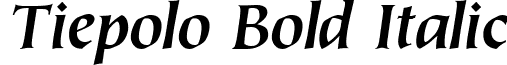 Tiepolo Bold Italic font - Tiepolo_Bold_Italic.ttf
