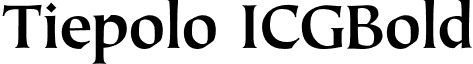 Tiepolo ICGBold font - TiepoloICGBold.otf