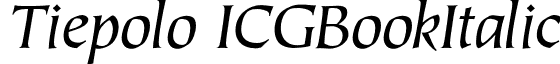 Tiepolo ICGBookItalic font - TiepoloICGBookItalic.otf