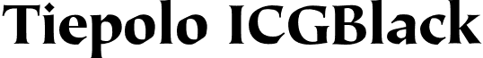 Tiepolo ICGBlack font - TiepoloICGBlack.otf