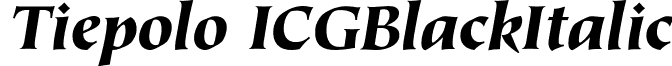 Tiepolo ICGBlackItalic font - TiepoloICGBlackItalic.otf