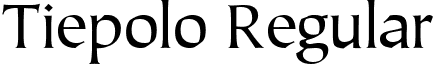 Tiepolo Regular font - Tiepolo_Regular.ttf