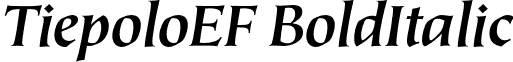 TiepoloEF BoldItalic font - TiepoloEF-BoldItalic.otf