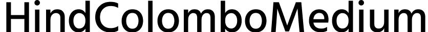 Hind Colombo Medium font - HindColombo-Medium.ttf