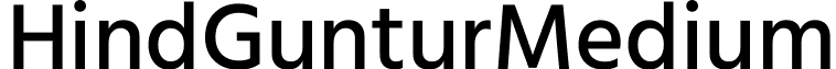 Hind Guntur Medium font - HindGuntur-Medium.ttf