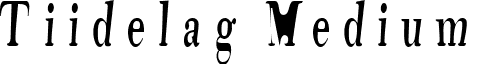 Tiidelag Medium font - Tiidelag.ttf