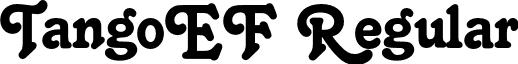 TangoEF Regular font - TangoEF.otf