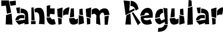 Tantrum Regular font - Tantrum.otf