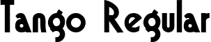 Tango Regular font - Tango_Regular.ttf