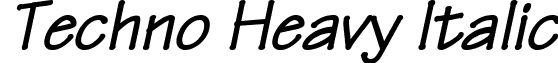 Techno Heavy Italic font - Techno_Heavy_Italic.ttf
