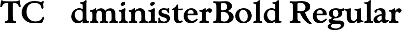 TCAdministerBold Regular font - TCAdministerBold.otf