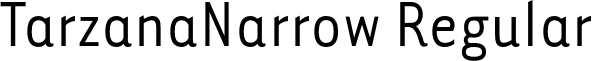 TarzanaNarrow Regular font - TarzanaNarrow.otf