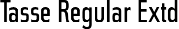 Tasse Regular Extd font - Tasse-RegularExtd.otf