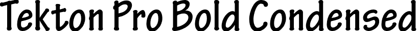 Tekton Pro Bold Condensed font - TektonPro-BoldCond.otf