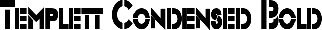 Templett Condensed Bold font - Templett_Condensed_Bold.ttf