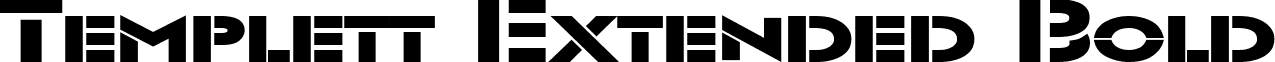Templett Extended Bold font - Templett_Extended_Bold.ttf