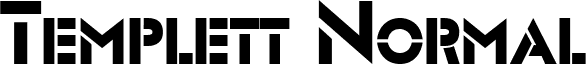 Templett Normal font - Templett_Normal.ttf