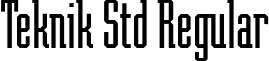 Teknik Std Regular font - TeknikStd.otf