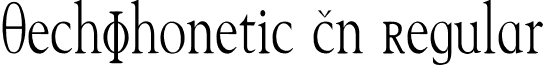 TechPhonetic Cn Regular font - TechPhonetic_Cn.ttf