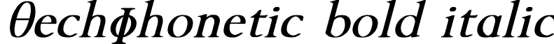 TechPhonetic bold italic font - TechPhonetic_Bold_Italic.ttf