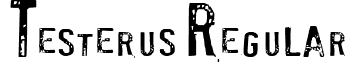 Testerus Regular font - Testerus.ttf